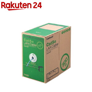 GR RoHSΉLANP[u CAT5E 300m u[ ȈՃpbP[W LD-CT2^BU300^RS(1)yGR(ELECOM)z