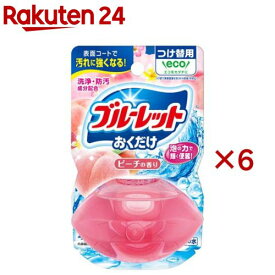 液体ブルーレットおくだけ つけ替用 ピーチの香り(70ml×6セット)【ブルーレット】