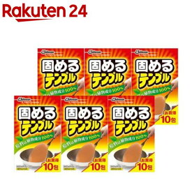 固めるテンプル 油凝固剤(廃油凝固剤)(18g(600g分)*10包入*6箱セット)【固めるテンプル】[油処理剤 植物成分 油を固める 食用油 廃油処理]