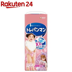 トレパンマン ピンク ビッグサイズ 12kg〜22kg(30枚入)【ムーニー　トレーニングパンツ】