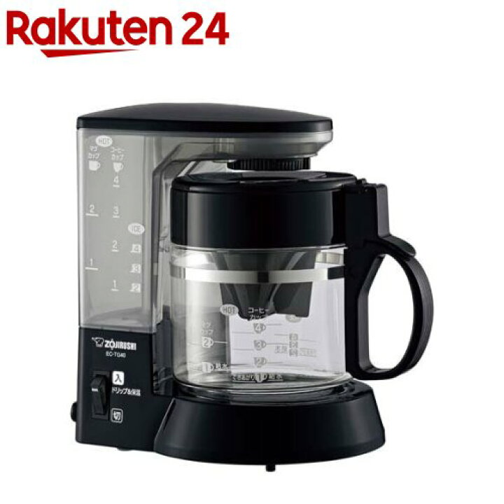 楽天市場】象印 コーヒーメーカー 珈琲通 540ml EC-TG40-BA(1台)【象印