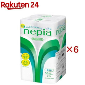 ネピア トイレットペーパー 30m ダブル 無香料(12ロール入×6セット)【ネピア(nepia)】