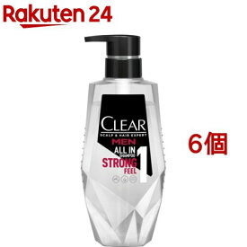 クリアフォーメン オールインワンシャンプー ポンプ(350g*6個セット)【クリア(CLEAR) スカルプエキスパート】[ノンシリコン 手軽スカルプケア ボリュームアップ]