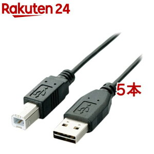 GR USBP[u USB2.0 B-A ʑ} ubN o[VuRlN^ 2m(5{Zbg)