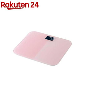 エレコム デジタル体重計 コンパクト 乗るだけ自動電源ON ピンク(1個)