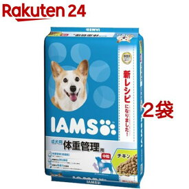 アイムス 成犬用 体重管理用 チキン 中粒(12kg*2袋セット)【dqa】【アイムス】