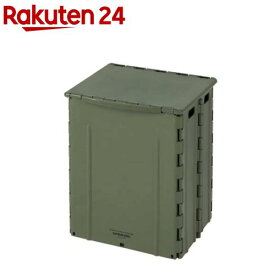 フォールディング コンテナ オリーブ UW-1527 折りたたみ コンパクト収納(1個)【キャプテンスタッグ】