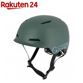 GERRY サイクルヘルメット Lサイズ マットグリーン GBH004GR(1個)