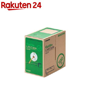 �G���R�� RoHS�Ή�LAN�P�[�u�� CAT5E 100m �I�����W �Ȉ�pkg LD-CT2�^DR100�^RS(1��)�y�G���R��(ELECOM)�z