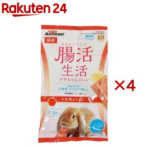 ミニアニマン 腸活生活 ウサちゃんジュレ 小松菜&りんご(10個入×4セット(1個3g))【ミニアニマン】