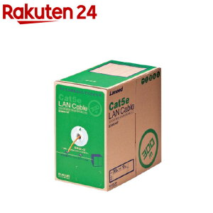 �G���R�� RoHS�Ή�LAN�P�[�u�� CAT5E 300m �I�����W �Ȉ�pkg LD-CT2�^DR300�^RS(1��)�y�G���R��(ELECOM)�z