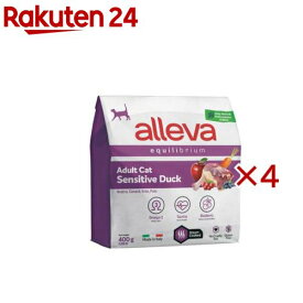 アレヴァエクイリブリアム 猫用センシティブダック アダルト(400g×4セット)【アレヴァ エクイリブリアム】