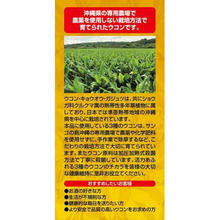 楽天市場 沖縄3種ウコン粒 4粒 オリヒロ サプリメント 楽天24 楽天市場 沖縄3種ウコン粒 4粒 オリヒロ サプリメント 楽天24