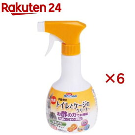ミニアニマン 快適トイレとケージのクリーナー(380ml×6セット)【ミニアニマン】