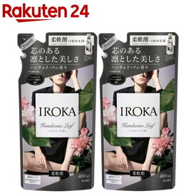 フレア フレグランス IROKA 柔軟剤 ハンサムリーフの香り 詰め替え(480ml*2袋セット)【フレアフレグランスIROKA】