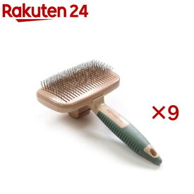 ペット美容室 掃除機能付きクッションスリッカーブラシ(9セット)