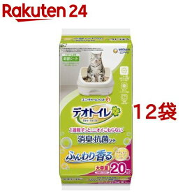 デオトイレ 消臭・抗菌シート ナチュラルソープの香り(20枚入*12袋セット)【デオトイレ取替シート】