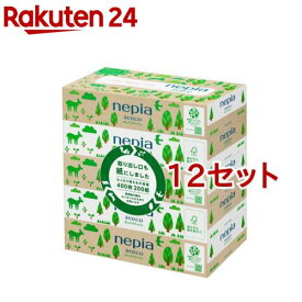 ネピア ネピeco(ネピエコ) ティッシュ(400枚入(200組)*5個パック*12セット)【ネピア(nepia)】