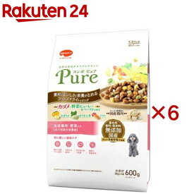 コンボ ピュア ドッグ 国産鶏肉・野菜入り(600g×6セット)【コンボ ピュア】
