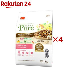 コンボ ピュア ドッグ 国産鶏肉・野菜入り(1.6kg×4セット)【コンボ ピュア】