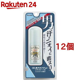 デオナチュレ 男ソフトストーンWノンメントール処方(20g*12個セット)【デオナチュレ】