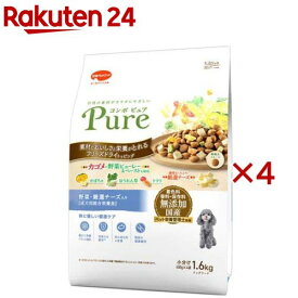 コンボ ピュア ドッグ 野菜・厳選チーズ入り(1.6kg×4セット)【コンボ ピュア】