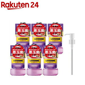 �y1��ނ�I�ׂ�z��p���X�e���� �g�[�^���P�A �|���v�t�� �P�[�X�i(1000ml×6�{)�yLISTERINE(���X�e����)�z