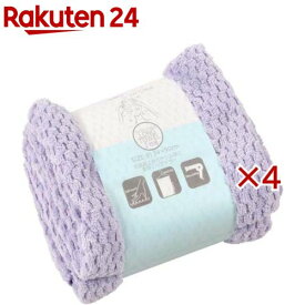 小杉善 フェイスタオル モコモコマイクロタッチ パープル ZGMF-290-2P(2枚入×4セット)