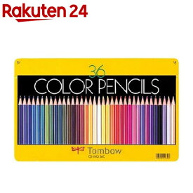 トンボ鉛筆 缶入色鉛筆NQ 36色セット CB-NQ36C(1セット)