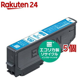 エコリカ エプソンECI-E80LC シアン(5個セット)