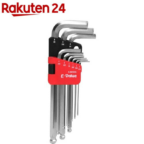 楽天市場 E Value ボールポイント 六角棒レンチセット セミロング Elbw09isl 9本組 E Value 楽天24