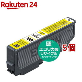 エコリカ エプソンECI-E80LY イエロー(5個セット)