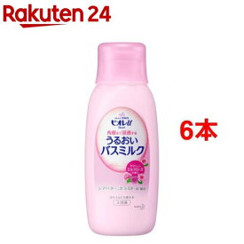 ビオレu角層まで浸透バスミルクミルクローズの香り本体(600ml*6本セット)【ビオレU(ビオレユー)】
