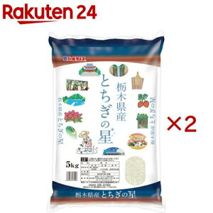 令和6年産 栃木県産とちぎの星(5kg×2セット)【パールライス】
