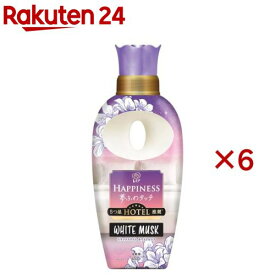 レノア ハピネス 夢ふわタッチ 柔軟剤 リラックスナイト ホワイトムスク 本体(450ml×6セット)【レノアハピネス】