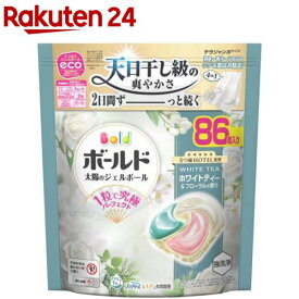 ボールド 洗濯洗剤 ジェルボール 4in1 ホワイトティー 詰め替え テラジャンボ(86個入)【ボールド ジェルボール】