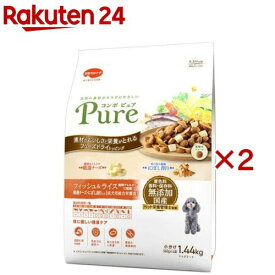 コンボ ピュア ドッグ フィッシュ＆ライス(1.44kg×2セット)【コンボ ピュア】
