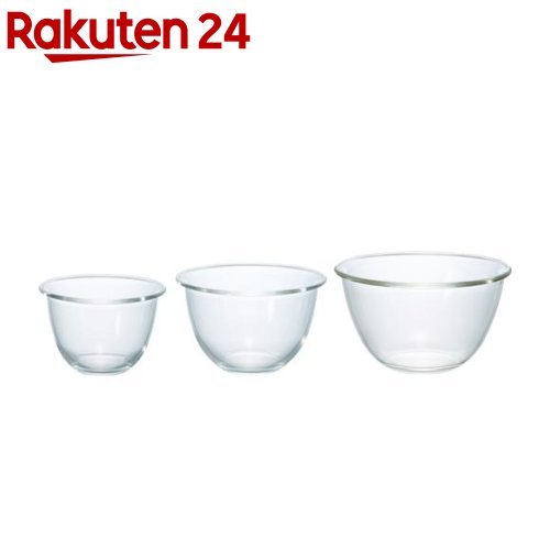 楽天市場 ハリオ 耐熱ガラス製ボウル 3個セット ハリオ Hario 楽天24