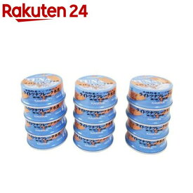 ライトツナフレーク 水煮 食塩不使用(80g×12缶入)【かもめ屋】[ツナ缶 ノンオイル 缶詰 保存食 おつまみ お手軽 ツナ]
