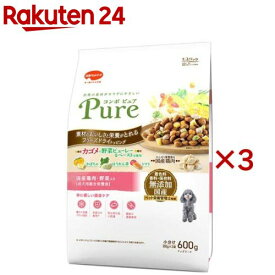 コンボ ピュア ドッグ 国産鶏肉・野菜入り(600g×3セット)【コンボ ピュア】
