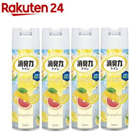 トイレの消臭力スプレー グレープフルーツ(365ml*4本セット)【消臭力】