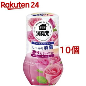 お部屋の消臭元 幸せはこぶフェアリーローズの香り(400ml*10個セット)【消臭元】