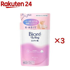 ビオレ ザ ボディ ととのい肌 泡タイプ ウッディ＆フローラルの香り つめかえ用(440ml×3セット)【ビオレUザボディ】