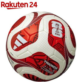 アディダス(adidas) サッカーボール トリオンダリーグ ホワイト／レッド ADF424WR(1球)【アディダス(adidas)】