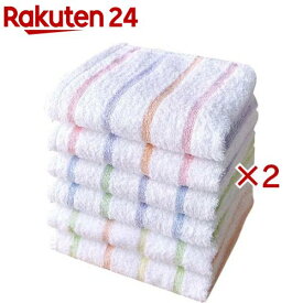 小杉善 泉州産スキップラインフェイスタオル 3色 TK-2501-6(6枚入×2セット)
