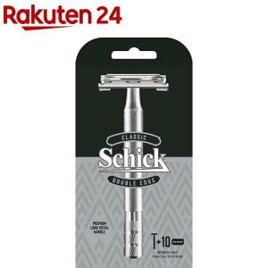 シック クラシック ダブルエッジメタルホルダー 替刃10枚付(1セット)【シック】