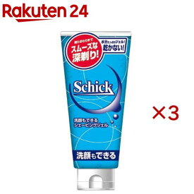 シック 洗顔シェービングジェル(180g×3セット)【シック】