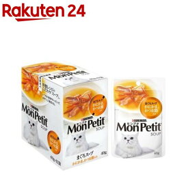 モンプチ パウチ スープ まぐろかにかま具だくさんスープかつお(40g*12袋セット)【モンプチ】
