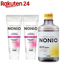 ノニオ ハミガキ ピュアリーミント2個+マウスウォッシュ ノンアルコール ライト(1セット)【u9m】【ノニオ(NONIO)】