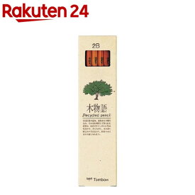 トンボ鉛筆 木物語リサイクル鉛筆 6角軸 2B LA-KEA2B(12本入)